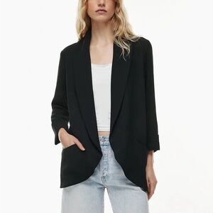 Aritzia Wilfred Chevalier Black Blazer Jacket